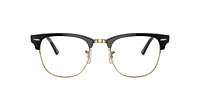 RB3016 Clubmaster Blue-Violet Light Clear