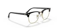 RB3016 Clubmaster Blue-Violet Light Clear