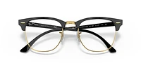 RB3016 Clubmaster Blue-Violet Light Clear
