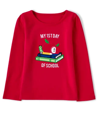 Girls Embroidered School Top - Teacher's Favorite