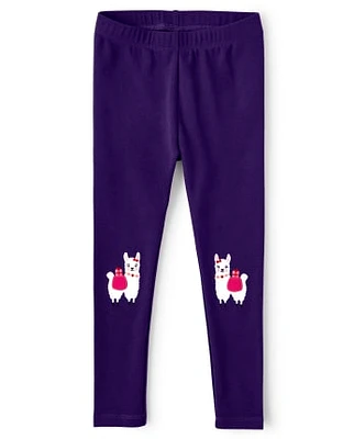 Girls Llama Leggings