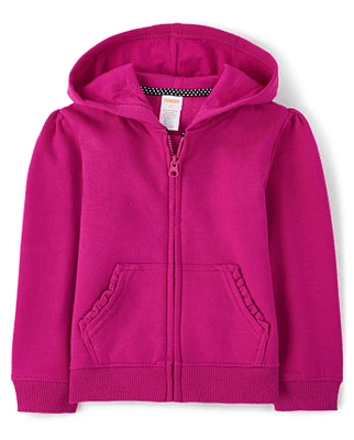 Girls Zip Up Hoodie - Uniform