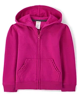 Girls Zip Up Hoodie - Uniform