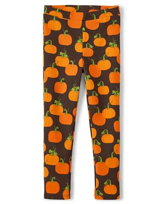 Girls Pumpkin Ponte Jeggings - Perfect