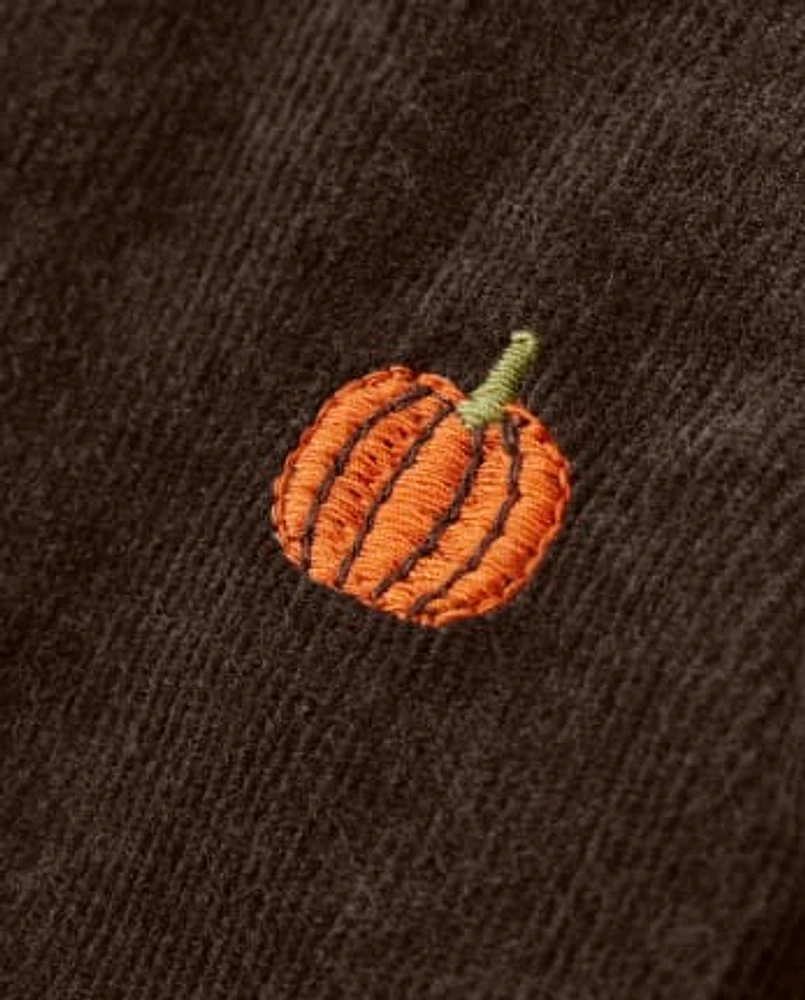 Girls Pumpkin Corduroy Skort - Perfect