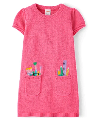Robe-chemise brodée pour fille - Classroom Cutie