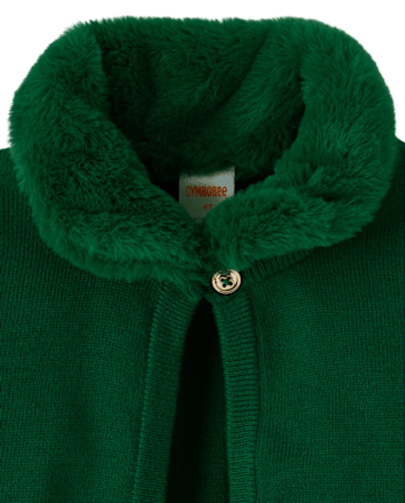 Girls Faux Fur Shrug