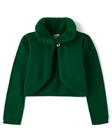 Girls Faux Fur Shrug