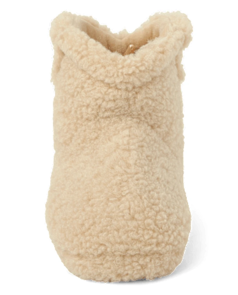 Kids Sherpa Boot Slippers - Gymmies