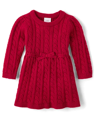 Baby Girls Cable Knit Sweater Dress - Homegrown by Gymboree