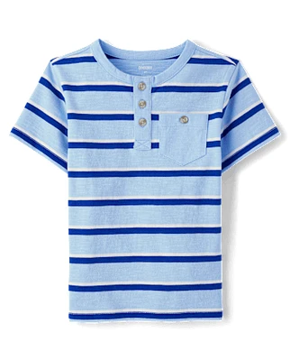 Haut rayé Henley pour garçon