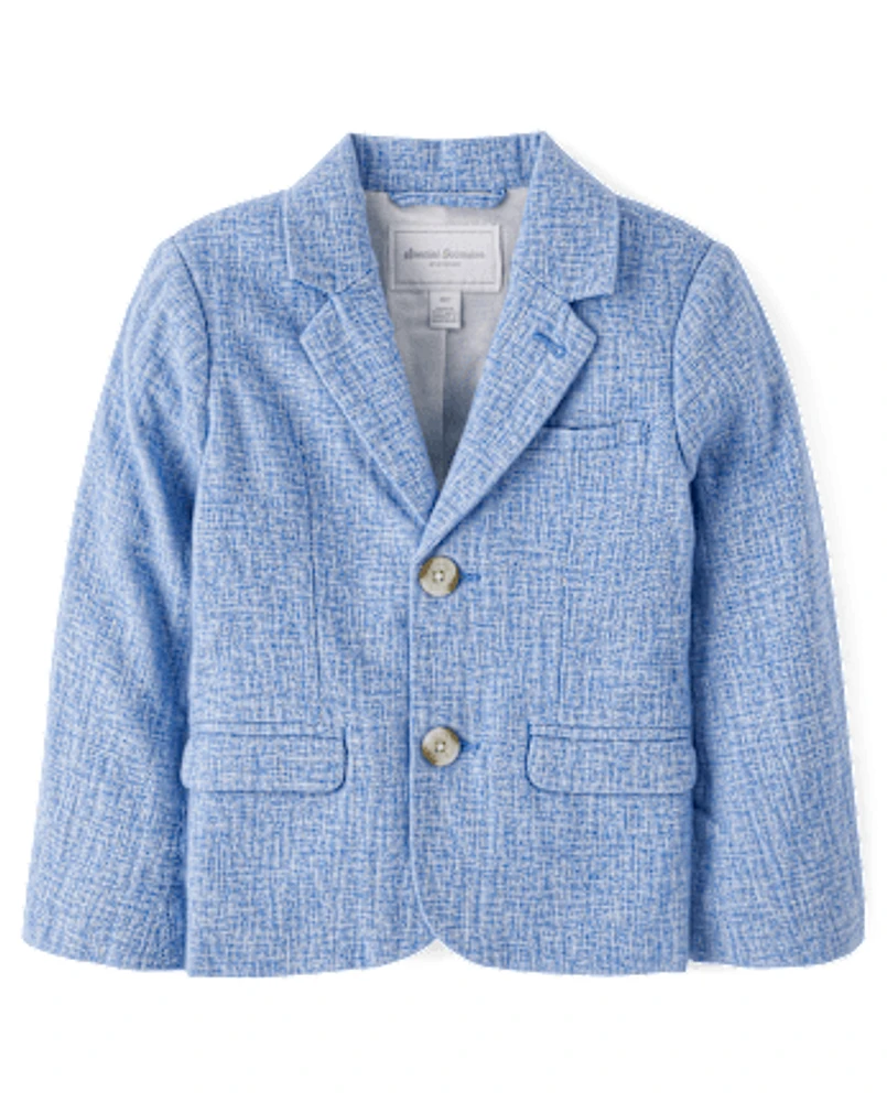 Boys Linen-Blend Blazer - Special Occasions