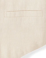 Boys Linen-Blend Vest - Special Occasions