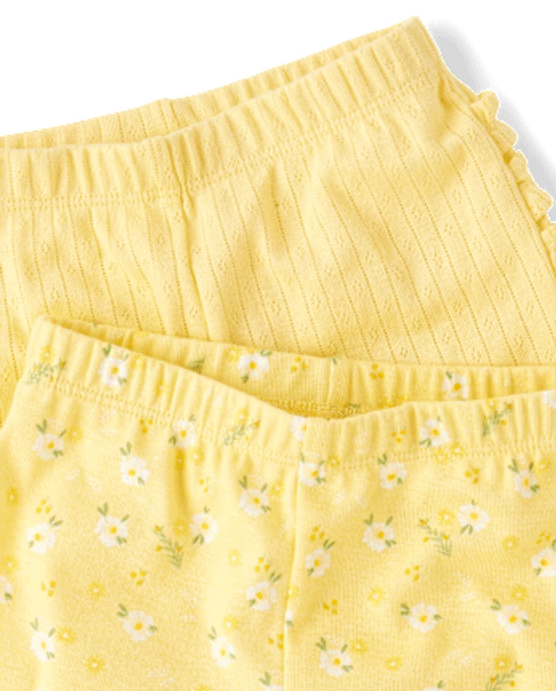 Baby Girls Floral Legging 2-Pack - Homegrown by Gymboree