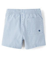 Boys Seersucker Swim Trunks