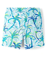 Boys Palm Tree Swim Trunks