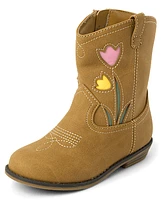 Girls Floral Cowgirl Boots - Garden Party