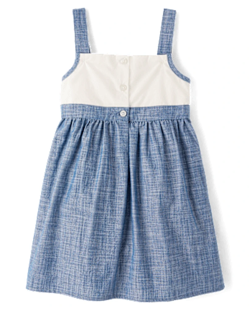 Girls Embroidered Bunny Jumper - Garden Party