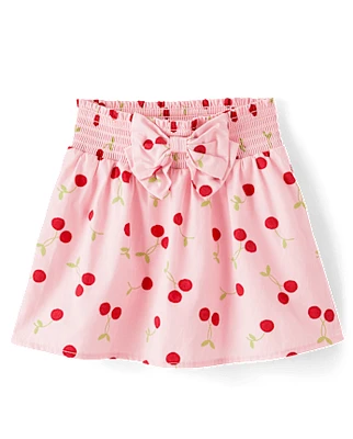 Girls Cherry Bow Skort - Sweet Summer