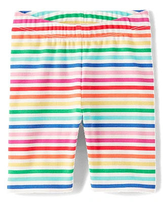 Girls Print Bike Shorts - Little Essentials