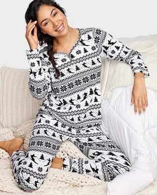 Womens Ski Thermal Pajamas