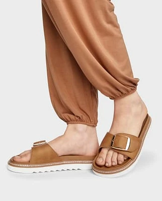 Womens Buckle Slides