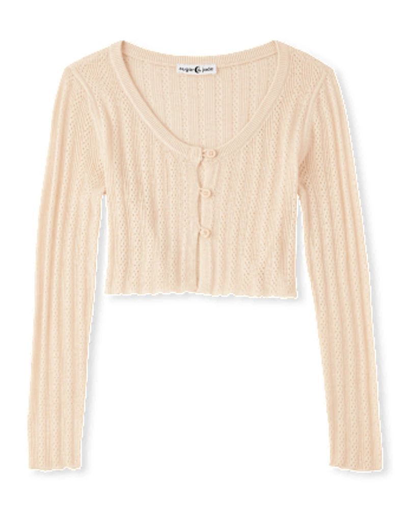 Tween Girls Cropped Cardigan
