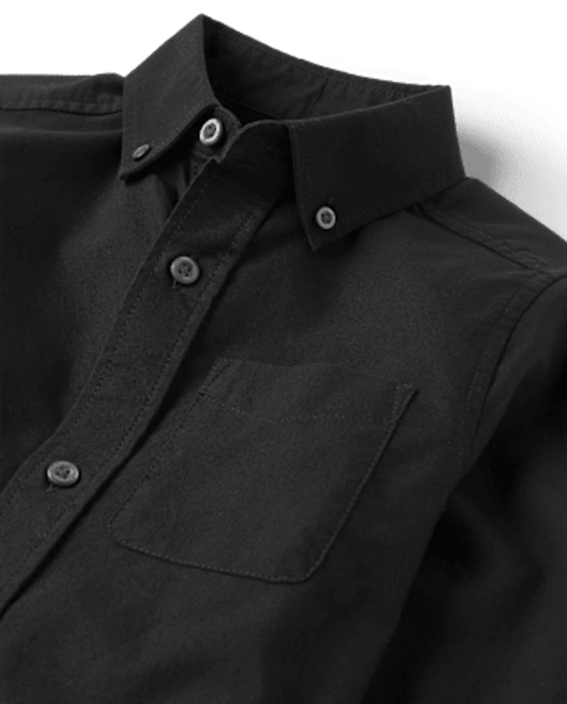 Kids Uniform Oxford Button Down Shirt