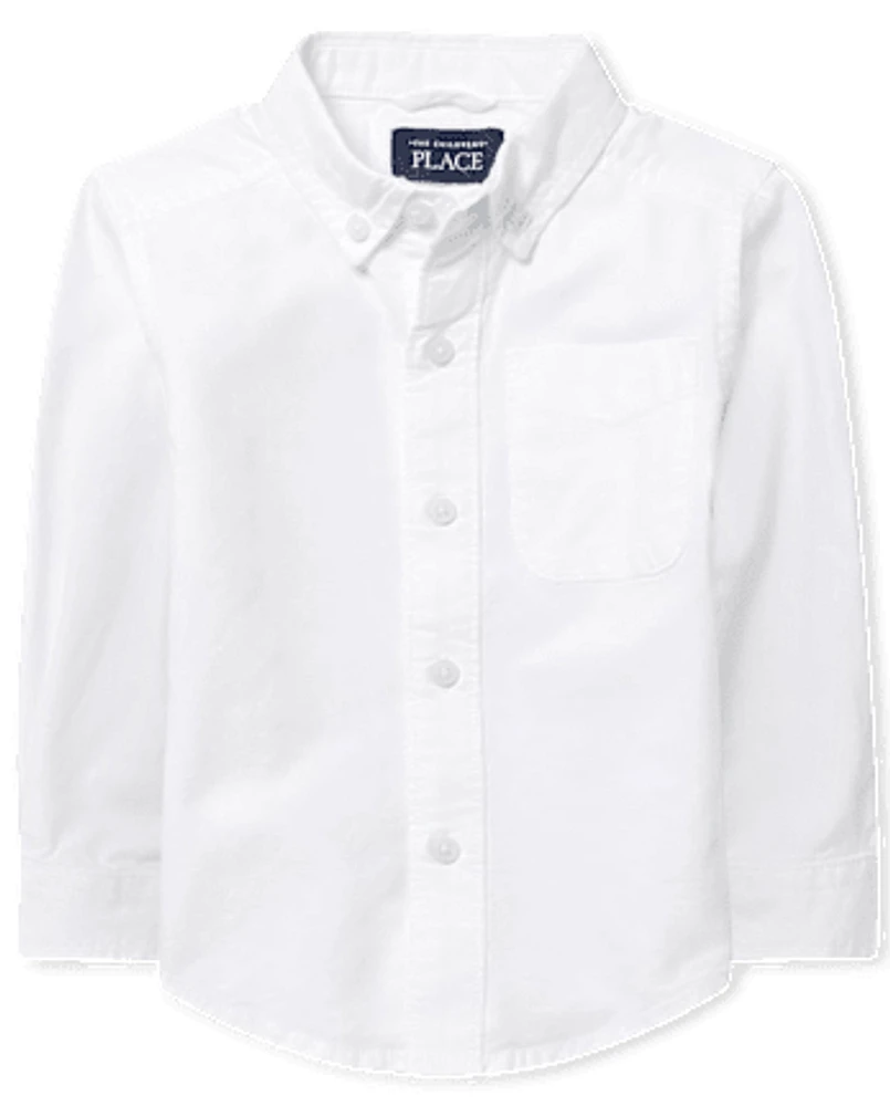 Baby And Toddler Uniform Oxford Button Down Shirt