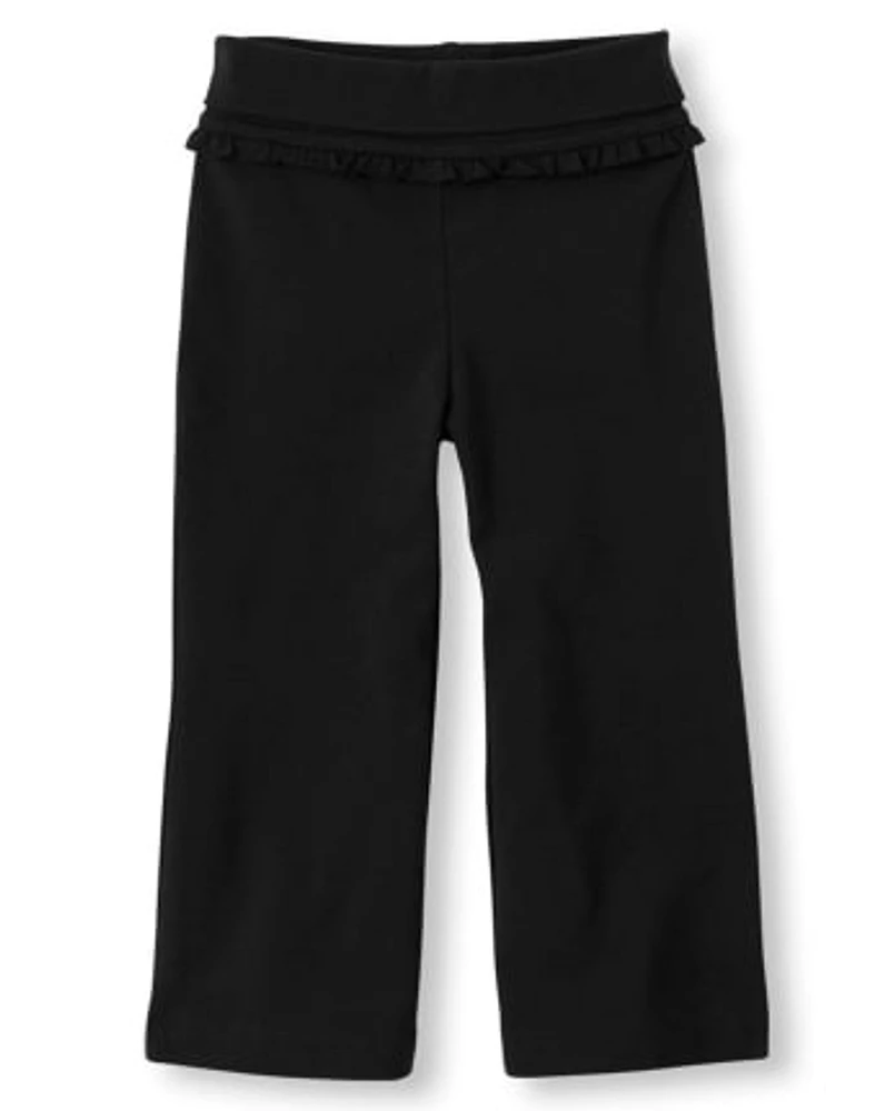 Baby And Toddler Girls Active Foldover Waist Pants
