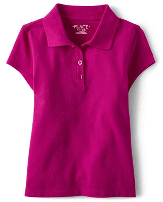 Girls Uniform Pique Polo