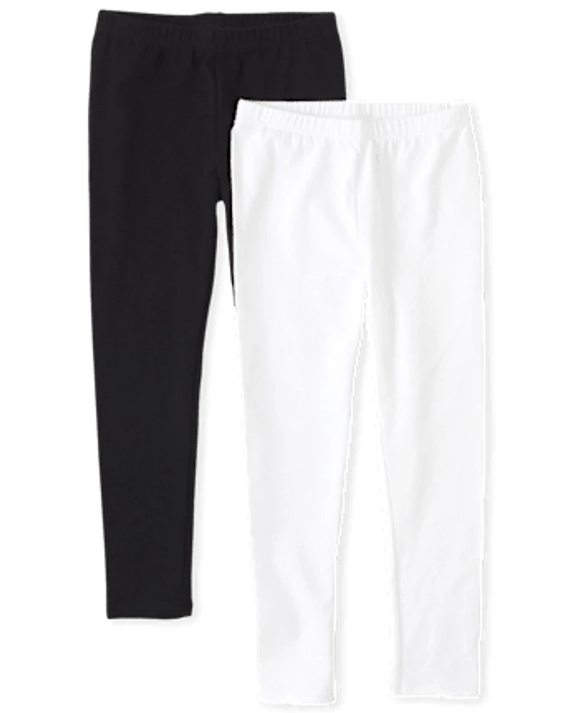 Lot de 2 leggings pour filles