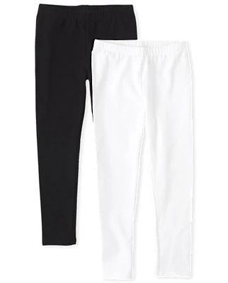 Lot de 2 leggings pour filles