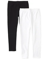 Lot de 2 leggings pour filles