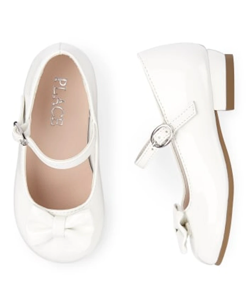 Toddler Girls Bow Low Heel Shoes