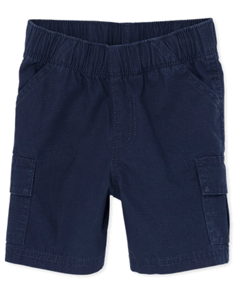 Toddler Boys Ripstop Pull On Cargo Shorts
