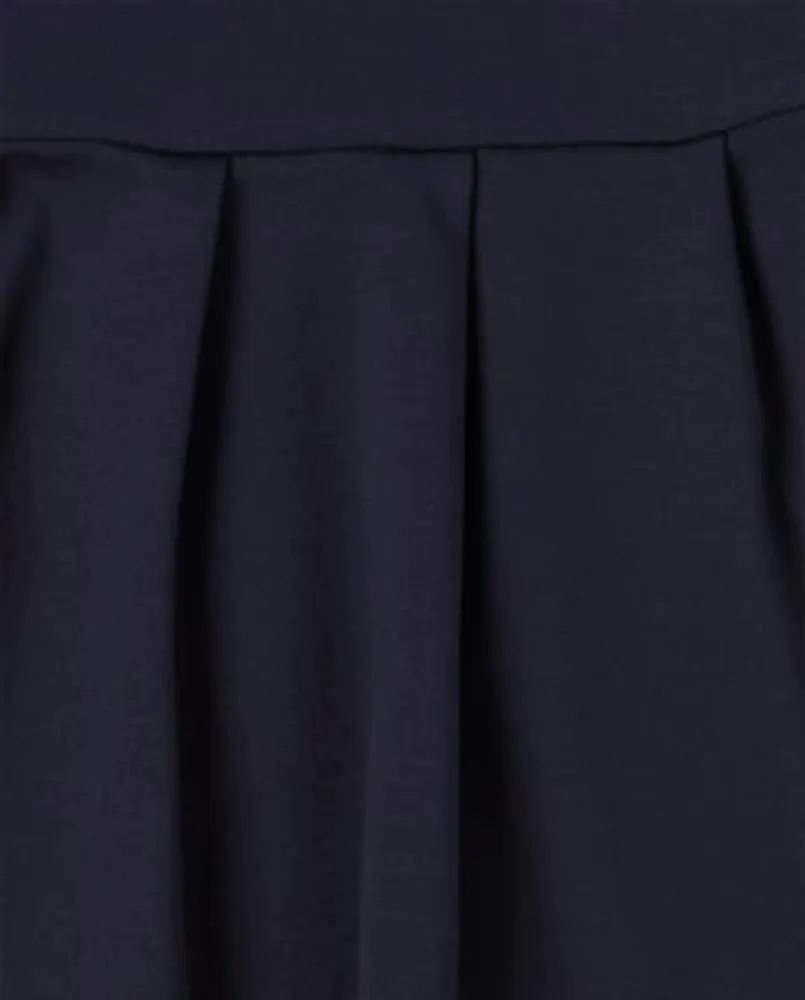 Girls Uniform Ponte Knit 2 1 Dress