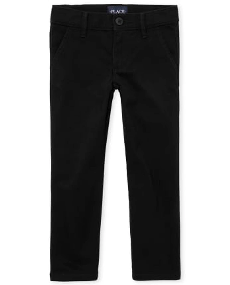 Pantalon chino skinny uniforme pour filles