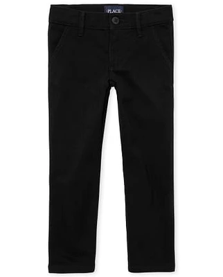 Pantalon chino skinny uniforme pour filles