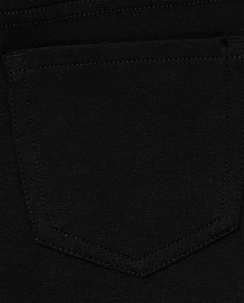 Girls Uniform Ponte Knit Pull On Jeggings