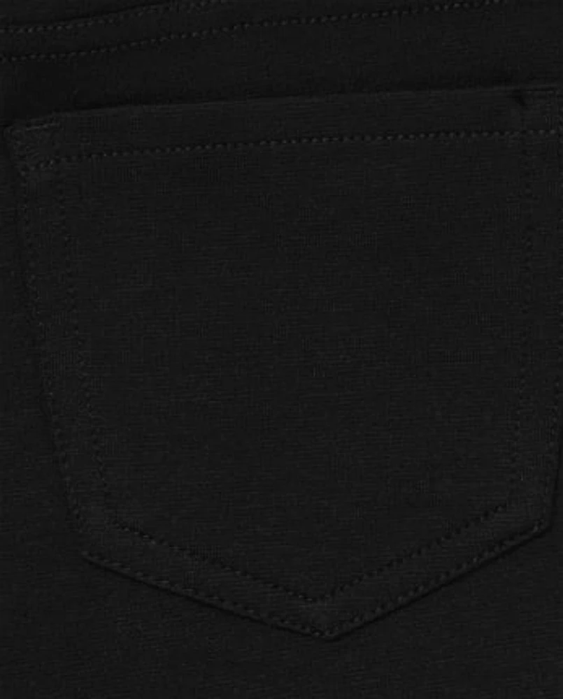 Girls Uniform Ponte Knit Pull On Jeggings