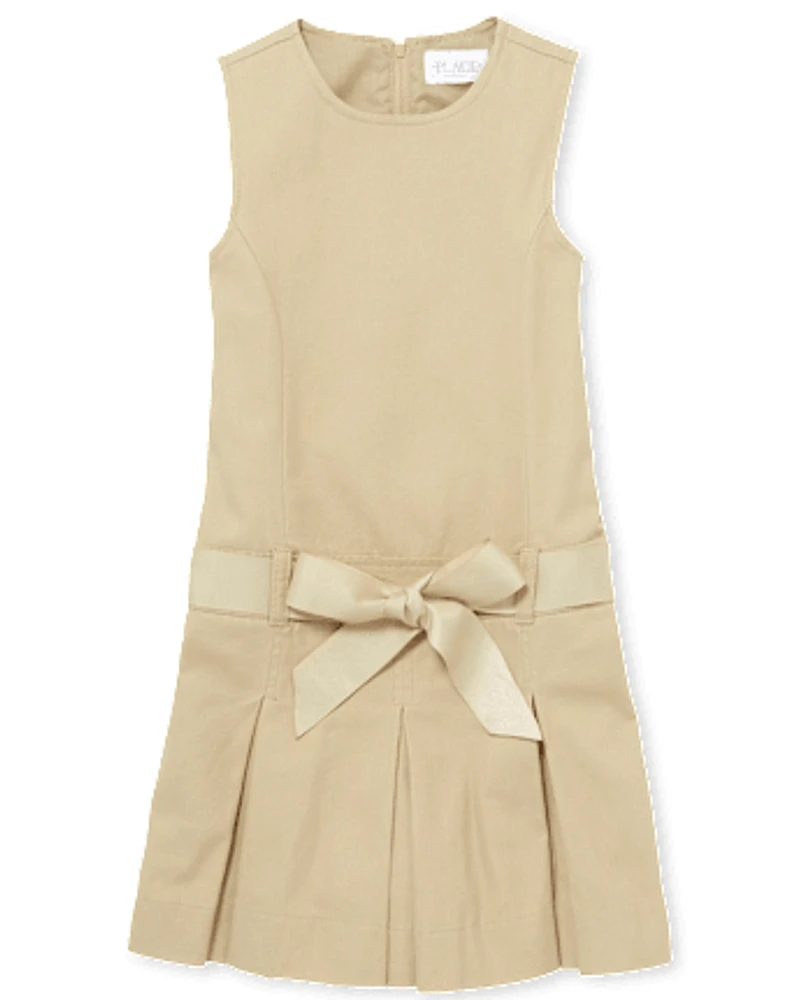 Girls Uniform Belted Jumper - Plus