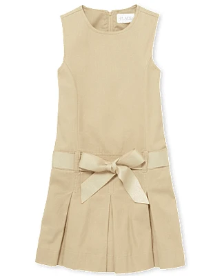 Girls Uniform Belted Jumper - Plus