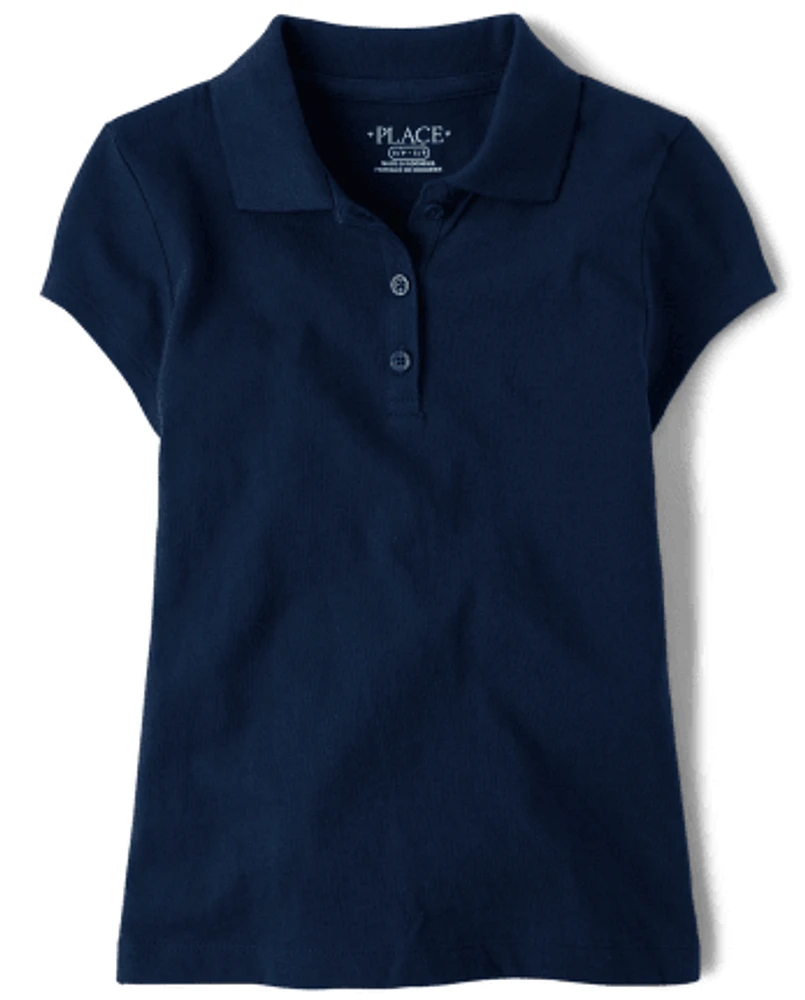 Girls Uniform Soft Jersey Polo
