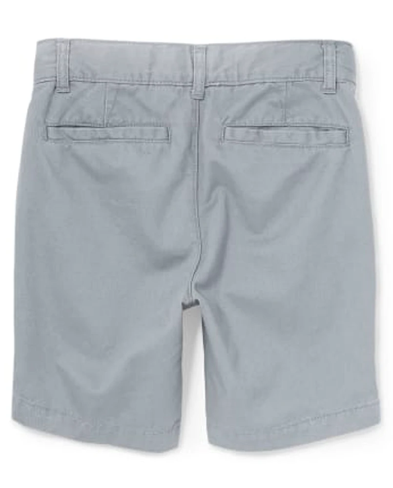 Short chino extensible pour garçon