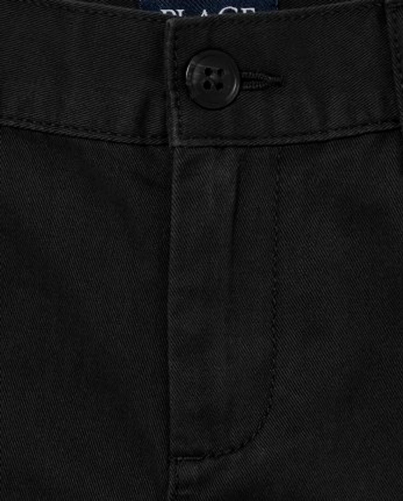 Boys Uniform Stretch Chino Shorts 2-Pack