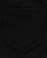 Toddler Girls Uniform Ponte Knit Pull On Jeggings 2-Pack