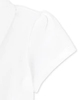 Toddler Girls Uniform Ruffle Pique Polo -Pack