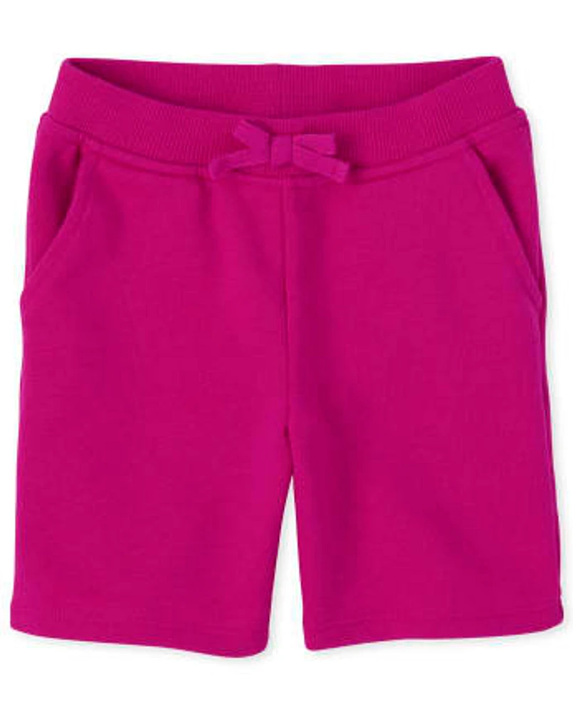 Short d'uniforme Active French Terry pour toute-petite fille