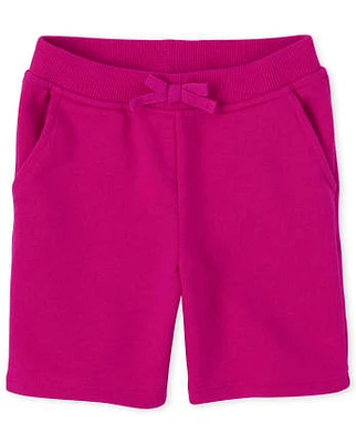 Short d'uniforme Active French Terry pour toute-petite fille